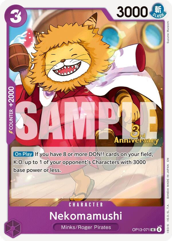 Image for Nekomamushi (OP13-071) (Carrying On His Will: 3rd Anniversary Tournament Cards) (OP13 ANN) - One Piece Card Game