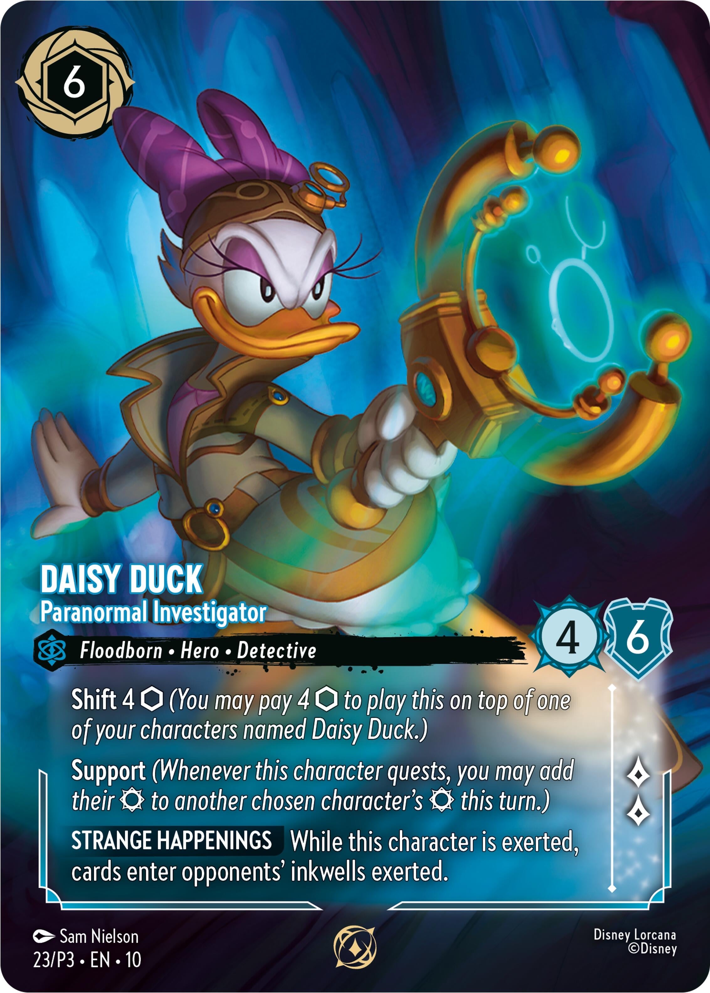 Image for Daisy Duck - Paranormal Investigator (Store Championship Participant) (23) (Disney Lorcana Promo Cards) (DLPC) - Disney Lorcana