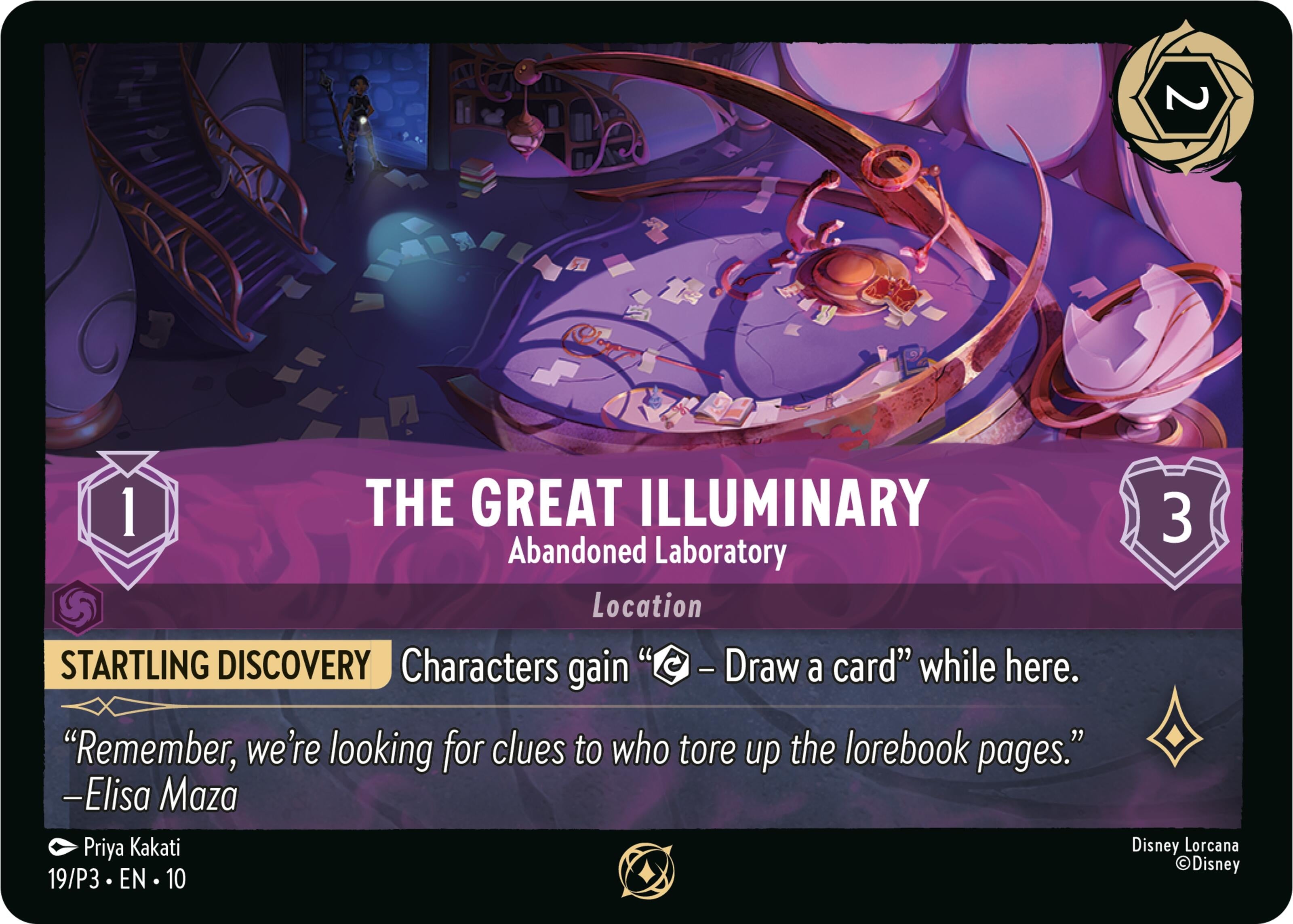 Image for The Great Illuminary - Abandoned Laboratory (19) (Disney Lorcana Promo Cards) (DLPC) - Disney Lorcana