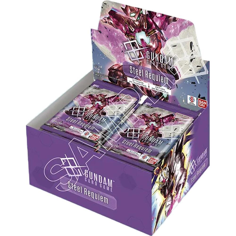 Gundam TCG - GD03 Steel Requiem Booster Box - PokeBox USA