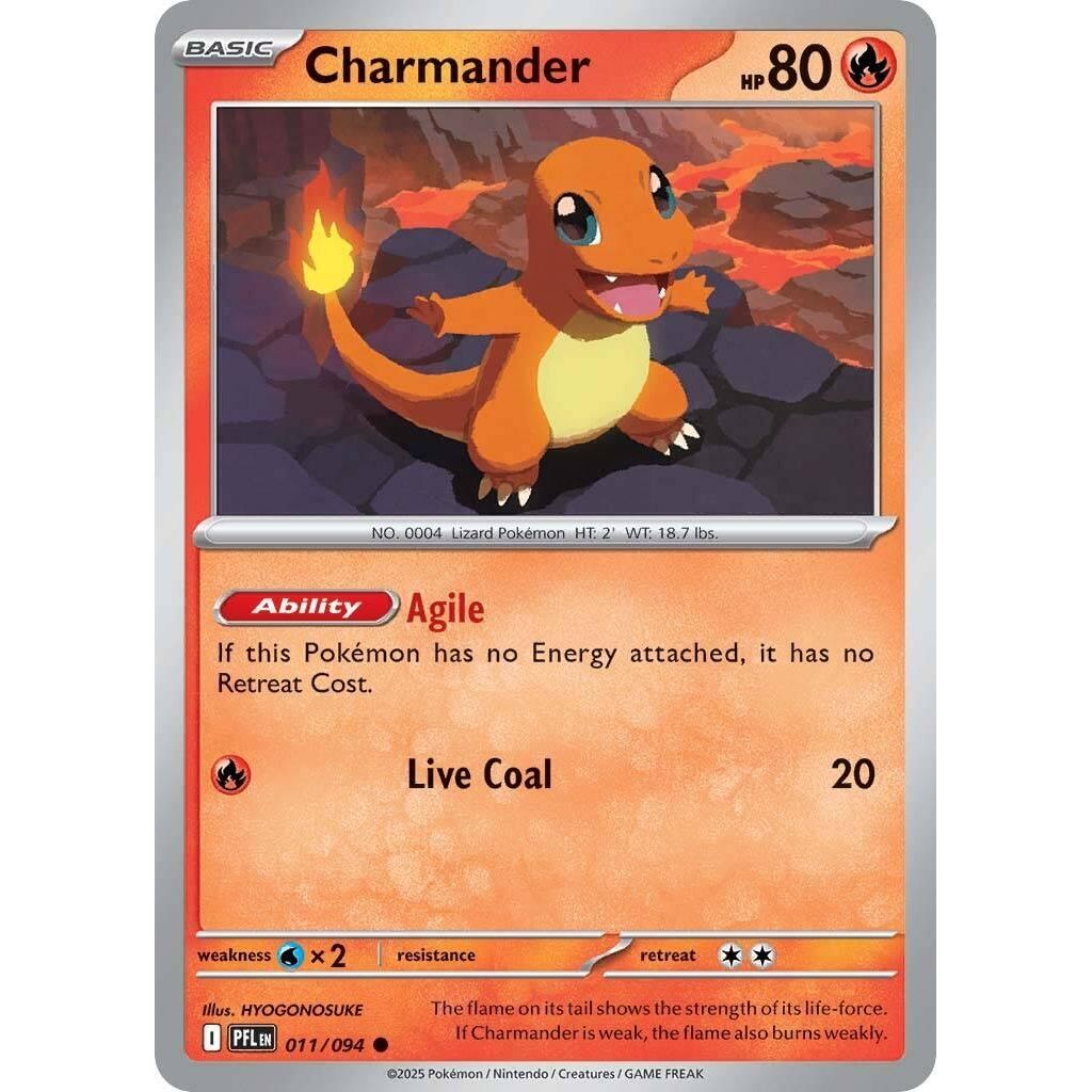 Image for Charmander (011/094) (ME02: Phantasmal Flames) - Pokemon