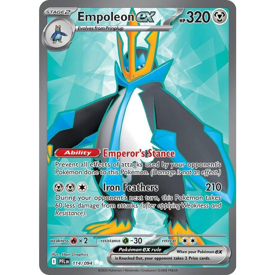 Image for Empoleon ex (114/094) (ME02: Phantasmal Flames) - Pokemon