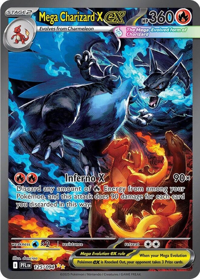 Image for Mega Charizard X ex (125/094) (ME02: Phantasmal Flames) - Pokemon