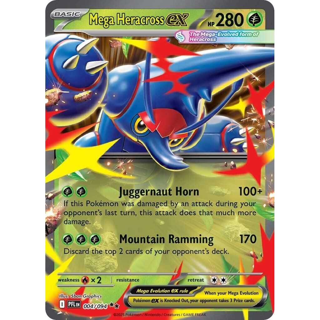 Image for Mega Heracross ex (004/094) (ME02: Phantasmal Flames) - Pokemon