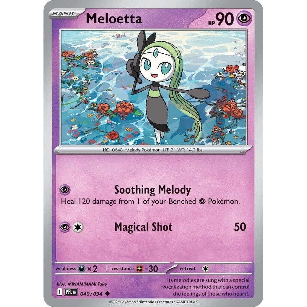 Image for Meloetta (040/094) (ME02: Phantasmal Flames) - Pokemon