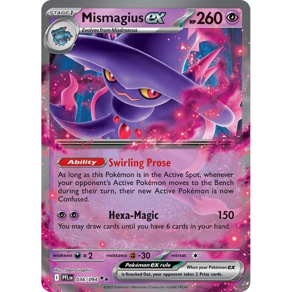 Image for Mismagius ex (036/094) (ME02: Phantasmal Flames) - Pokemon