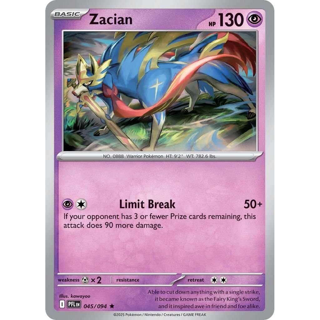 Image for Zacian (045/094) (ME02: Phantasmal Flames) - Pokemon
