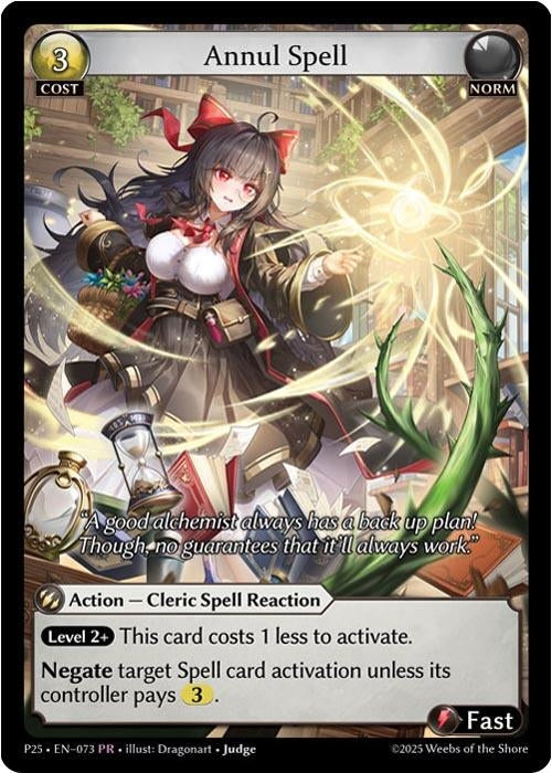 Image for Annul Spell (073) (Promotional Cards) (P) - Grand Archive TCG