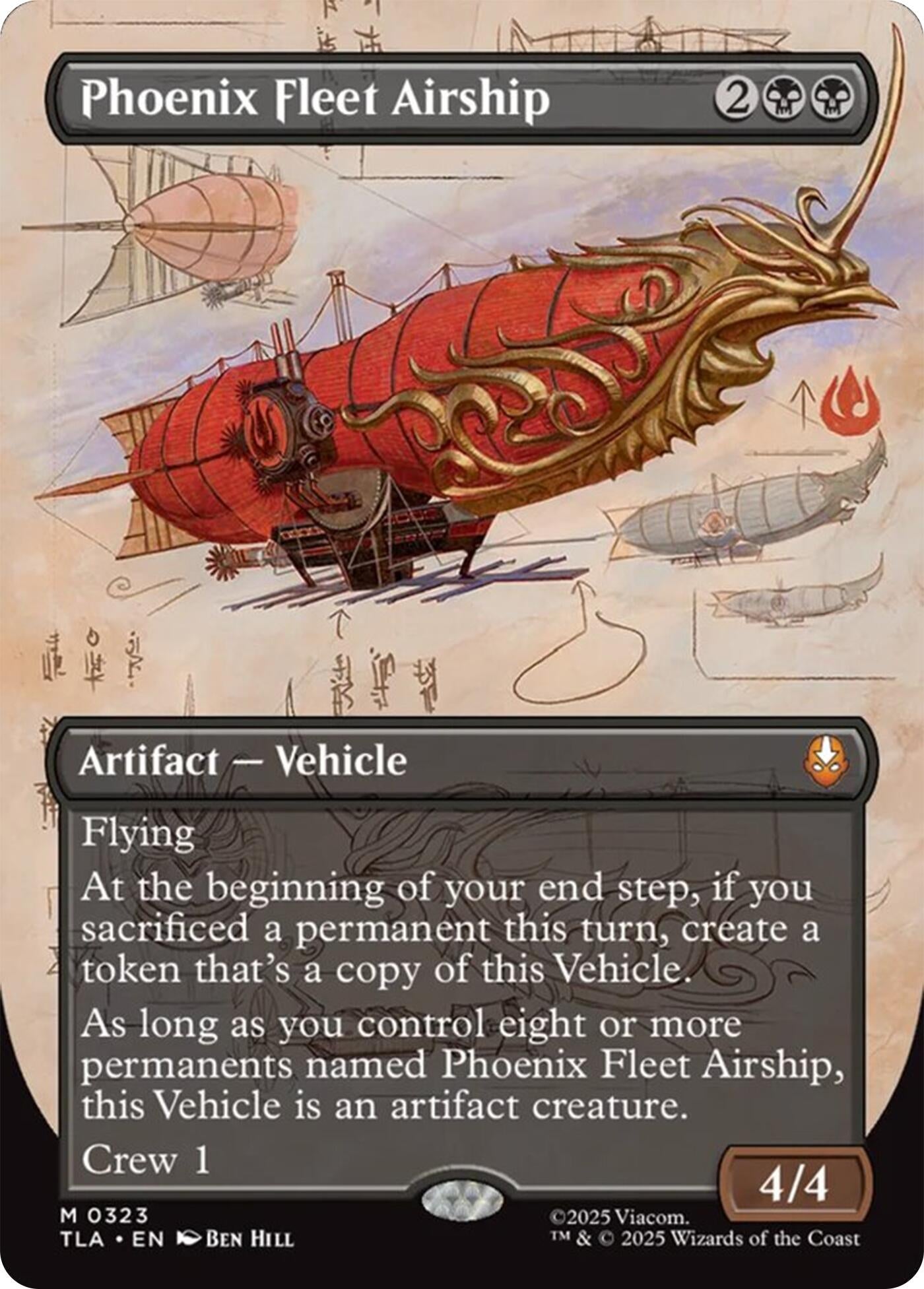 Phoenix Fleet Airship (Borderless) (323) (Avatar: The Last Airbender)