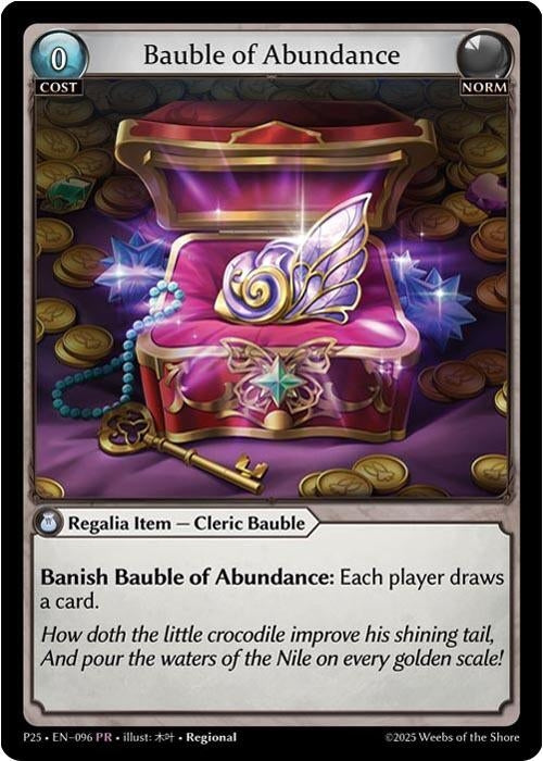 Image for Bauble of Abundance (096) (096) (Promotional Cards) (P) - Grand Archive TCG