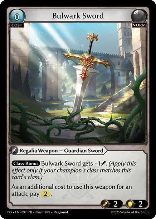 Image for Bulwark Sword (097) (097) (Promotional Cards) (P) - Grand Archive TCG