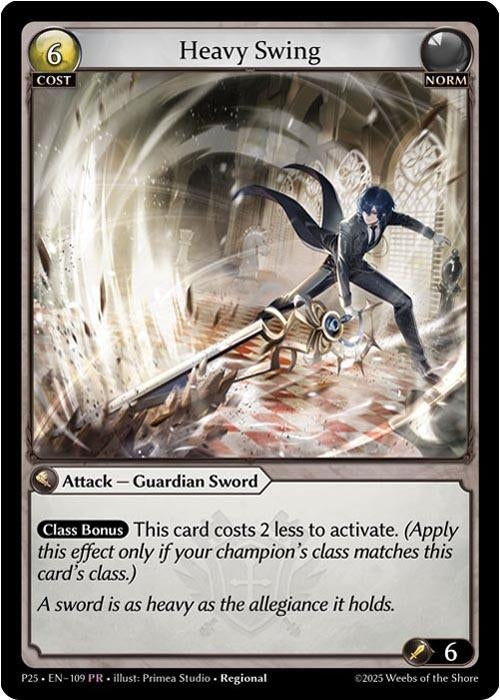 Image for Heavy Swing (109) (109) (Promotional Cards) (P) - Grand Archive TCG