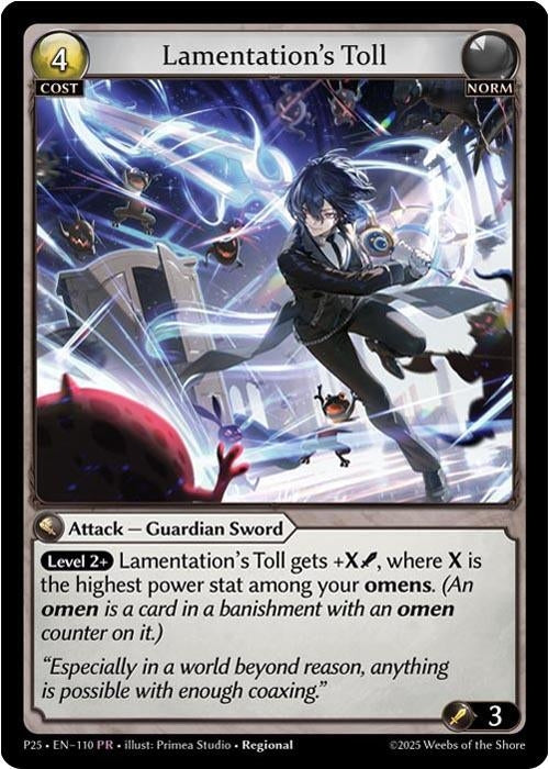 Image for Lamentation's Toll (110) (Promotional Cards) (P) - Grand Archive TCG