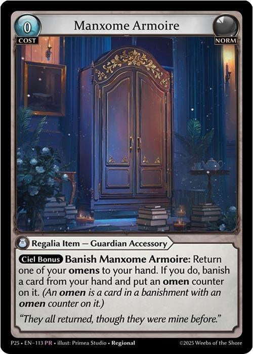 Image for Manxome Armoire (113) (Promotional Cards) (P) - Grand Archive TCG
