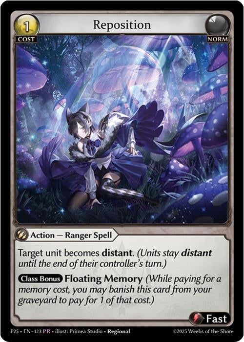 Image for Reposition (123) (Promotional Cards) (P) - Grand Archive TCG
