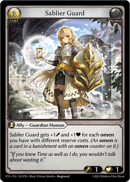Image for Sablier Guard (125) (Promotional Cards) (P) - Grand Archive TCG