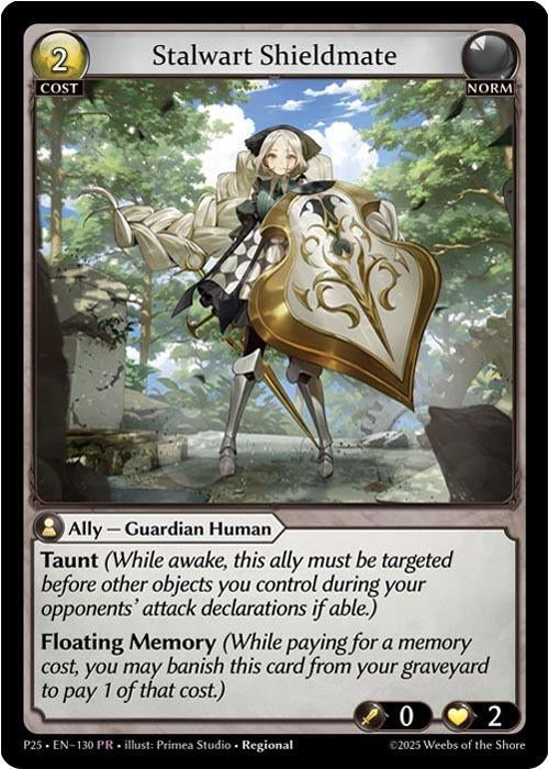 Image for Stalwart Shieldmate (130) (130) (Promotional Cards) (P) - Grand Archive TCG