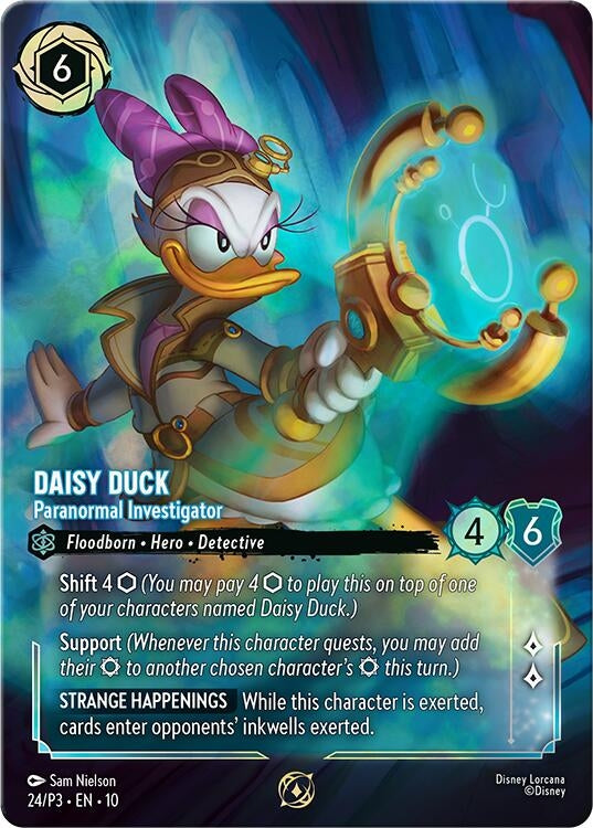 Image for Daisy Duck - Paranormal Investigator (Store Championship) (24) (Disney Lorcana Promo Cards) (DLPC) - Disney Lorcana