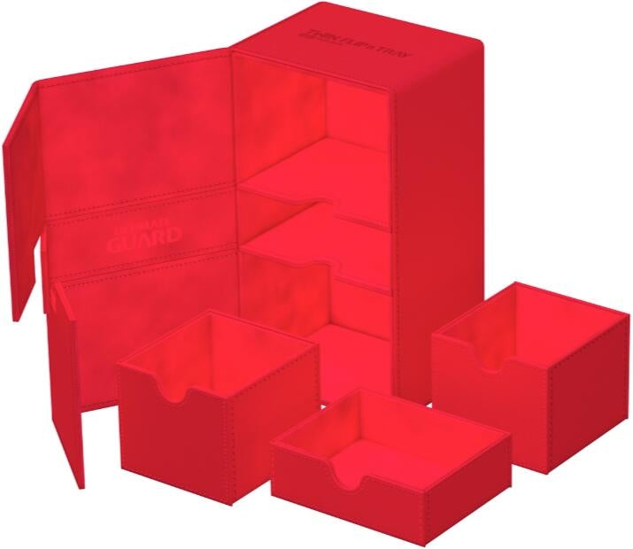 Image for Twin Flip`n`Tray - Red (Holds 200+) - Deck Boxes