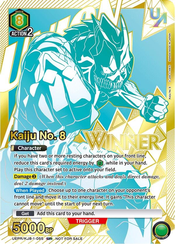 Image for Kaiju No. 8 (055) (Winner) (UEPR/KJ8-1-055) (Union Arena Promotion Cards) (UEPR) - Union Arena