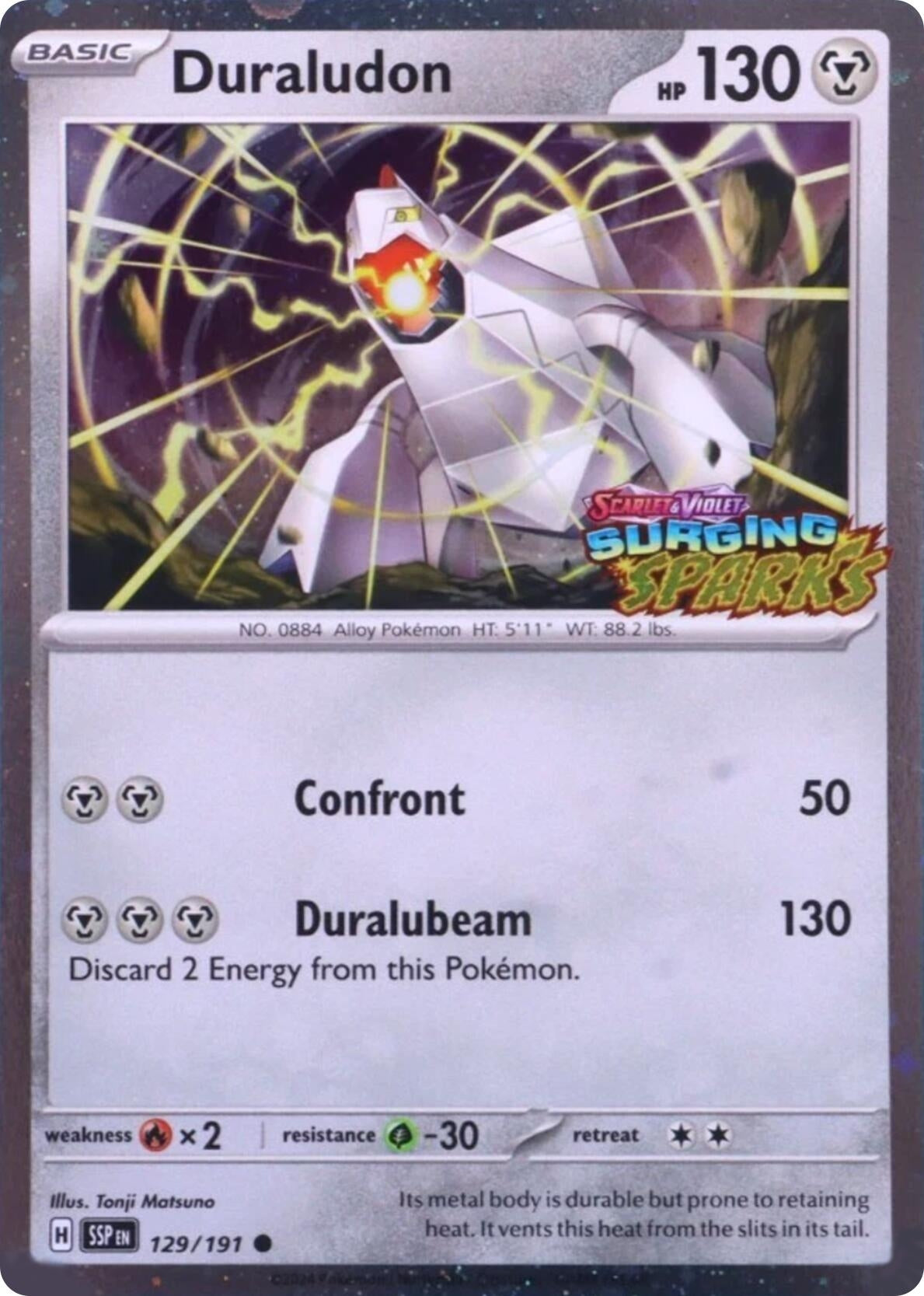 Image for Duraludon (Surging Sparks) (129/191) (Miscellaneous Cards & Products) (MCAP) - Pokemon