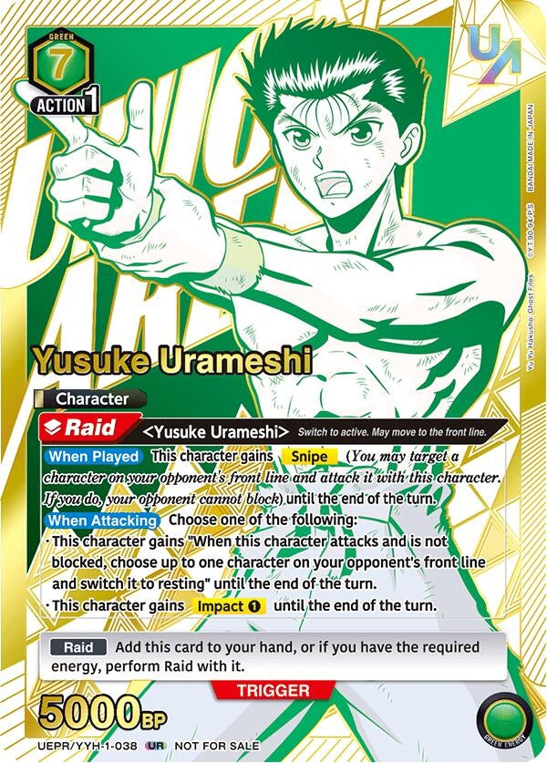 Image for Yusuke Urameshi (038) (UEPR/YYH-1-038) (Union Arena Promotion Cards) (UEPR) - Union Arena