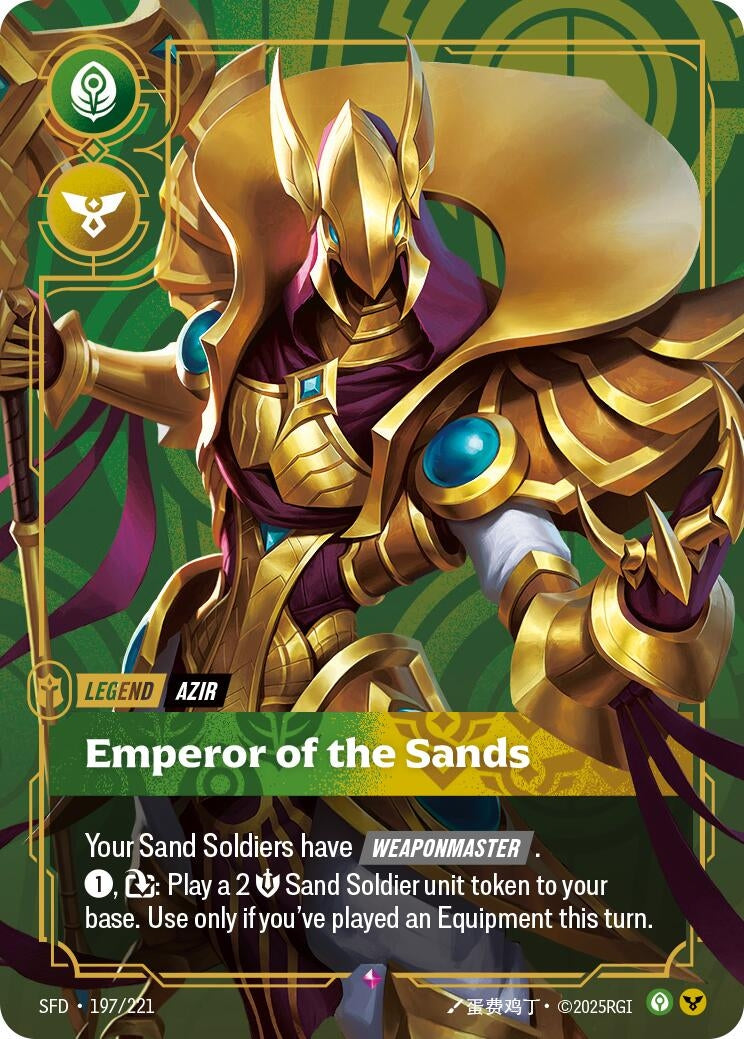 Azir - Emperor of the Sands (197/221) (Spiritforged) - PokeBox USA