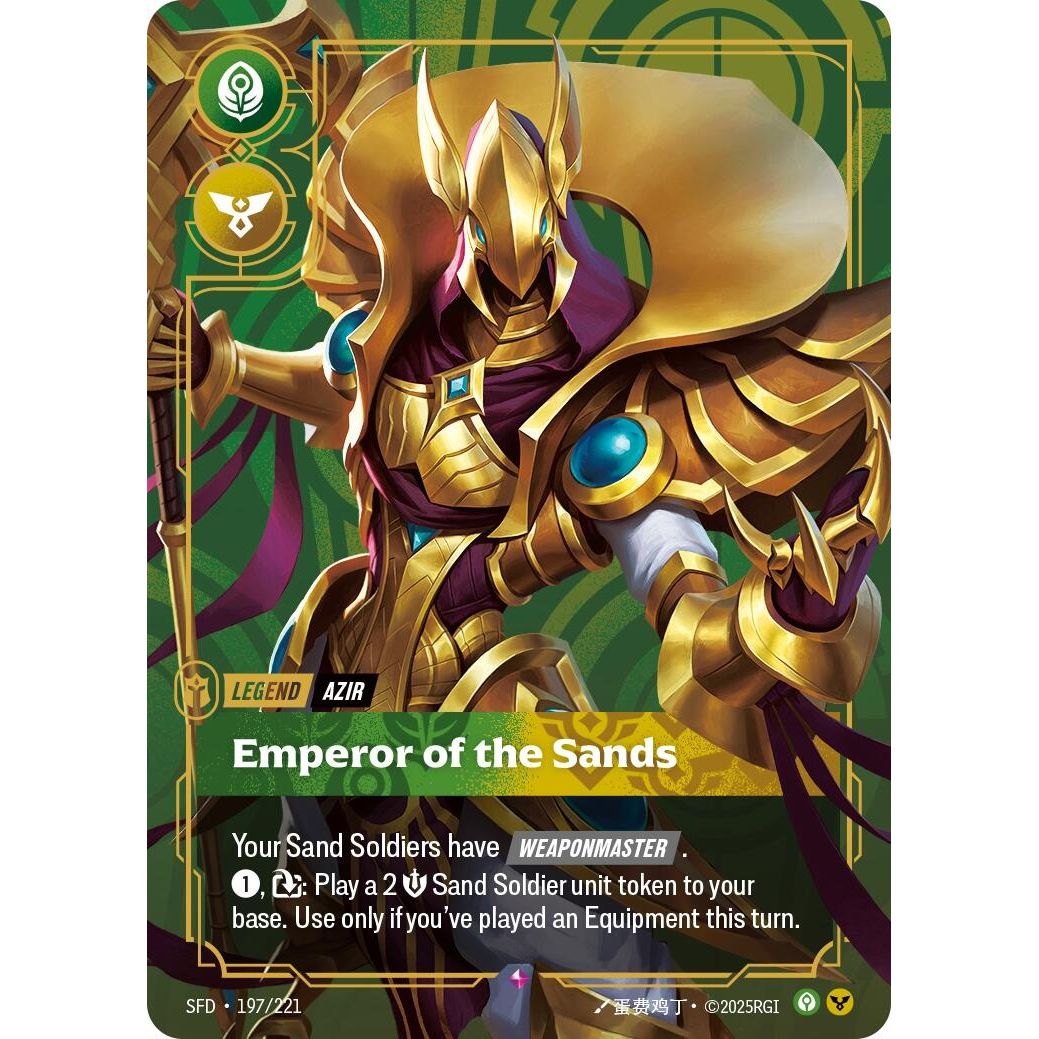 Azir - Emperor of the Sands (197/221) (Spiritforged) - PokeBox USA