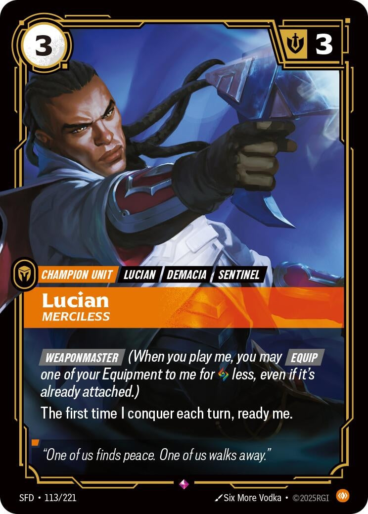 Lucian - Merciless (113/221) (Spiritforged)