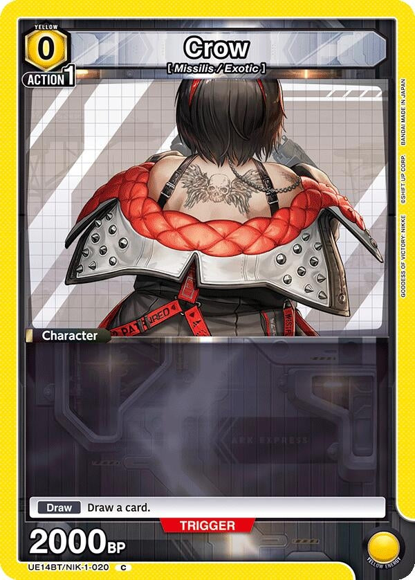 Image for Crow (020) (UE14BT/NIK-1-020) (UE14BT: GODDESS OF VICTORY: NIKKE) (UE14BT) - Union Arena
