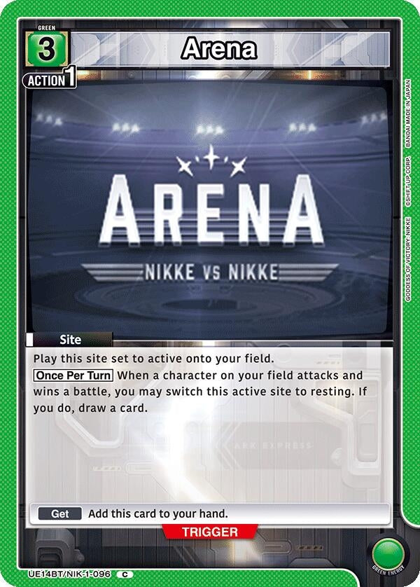 Image for Arena (UE14BT/NIK-1-096) (UE14BT: GODDESS OF VICTORY: NIKKE) (UE14BT) - Union Arena