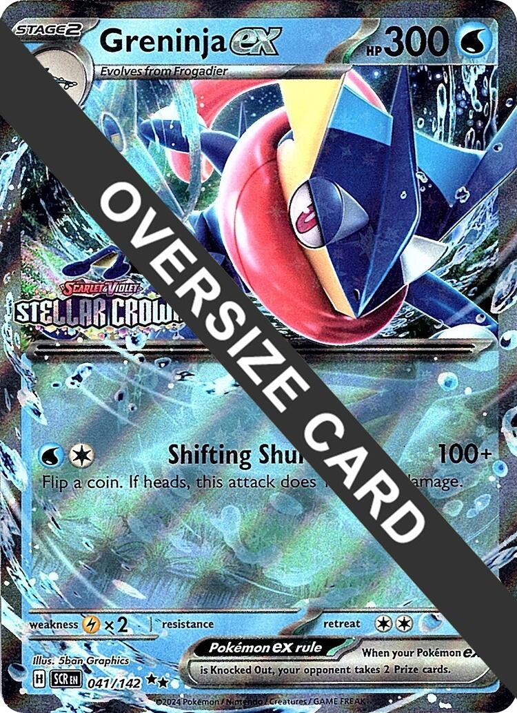 Image for Greninja ex (Stellar Crown Stamped) (041/142) (Jumbo Cards) (PR) - Pokemon