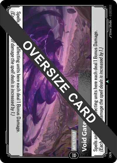 Image for Void Gate (Oversized) (296/298) (Origins: Proving Grounds) (OGS) - Riftbound: League of Legends Trading Card Game