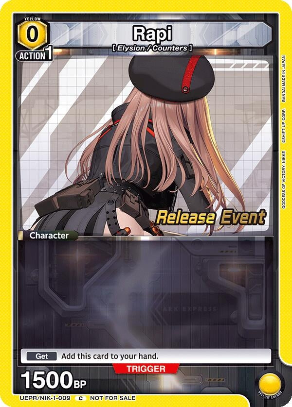 Image for Rapi (009) (UEPR/NIK-1-009) (UE14BT: GODDESS OF VICTORY: NIKKE Release Event Cards) (UE14BT_RE) - Union Arena