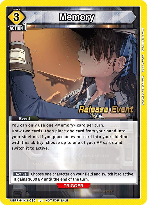 Image for Memory (UEPR/NIK-1-030) (UE14BT: GODDESS OF VICTORY: NIKKE Release Event Cards) (UE14BT_RE) - Union Arena