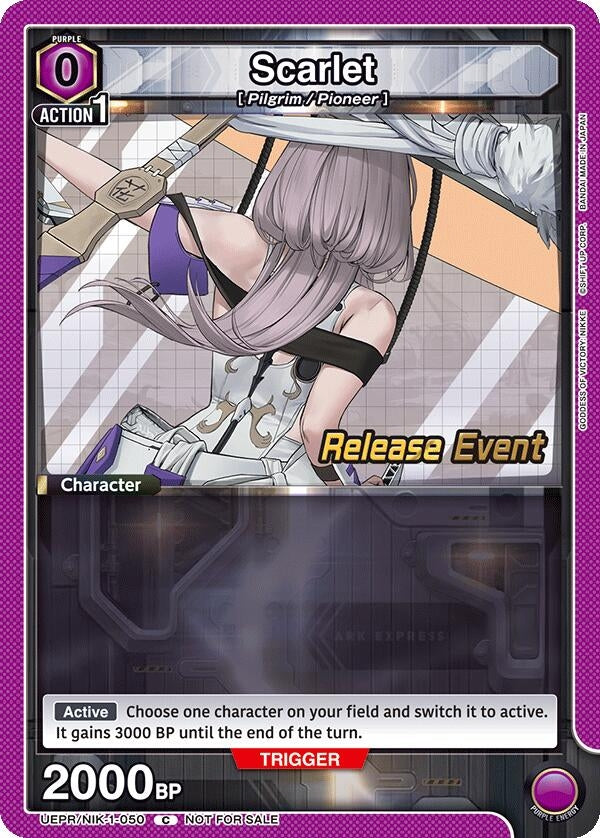 Image for Scarlet (050) (UEPR/NIK-1-050) (UE14BT: GODDESS OF VICTORY: NIKKE Release Event Cards) (UE14BT_RE) - Union Arena