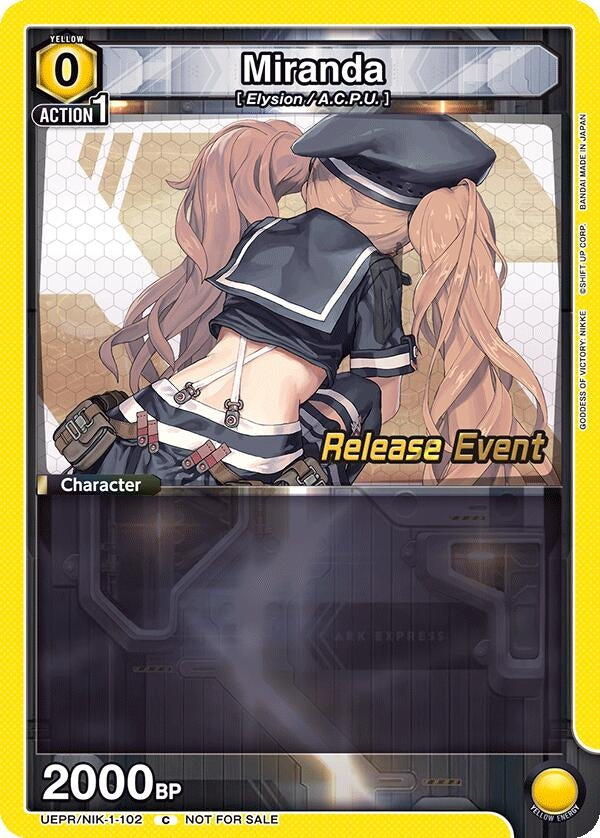 Image for Miranda (UEPR/NIK-1-102) (UE14BT: GODDESS OF VICTORY: NIKKE Release Event Cards) (UE14BT_RE) - Union Arena