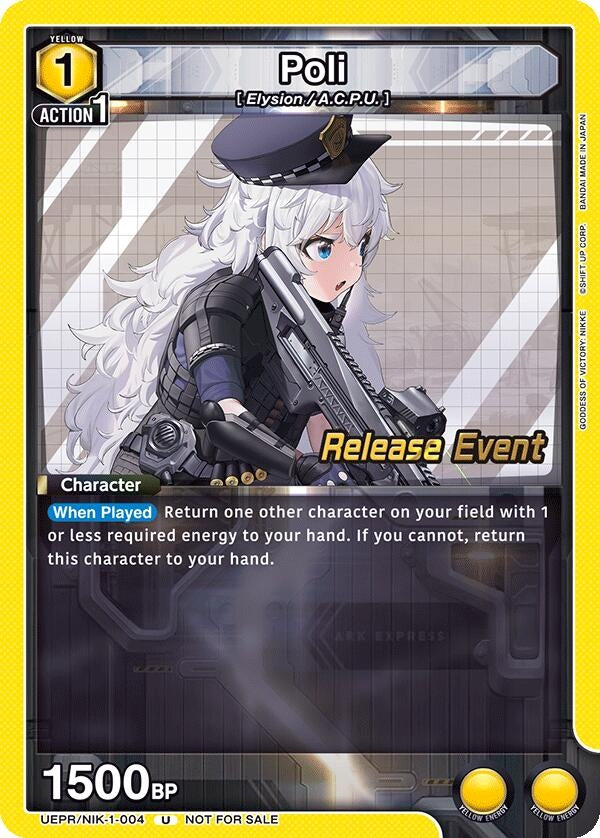 Image for Poli (UEPR/NIK-1-004) (UE14BT: GODDESS OF VICTORY: NIKKE Release Event Cards) (UE14BT_RE) - Union Arena