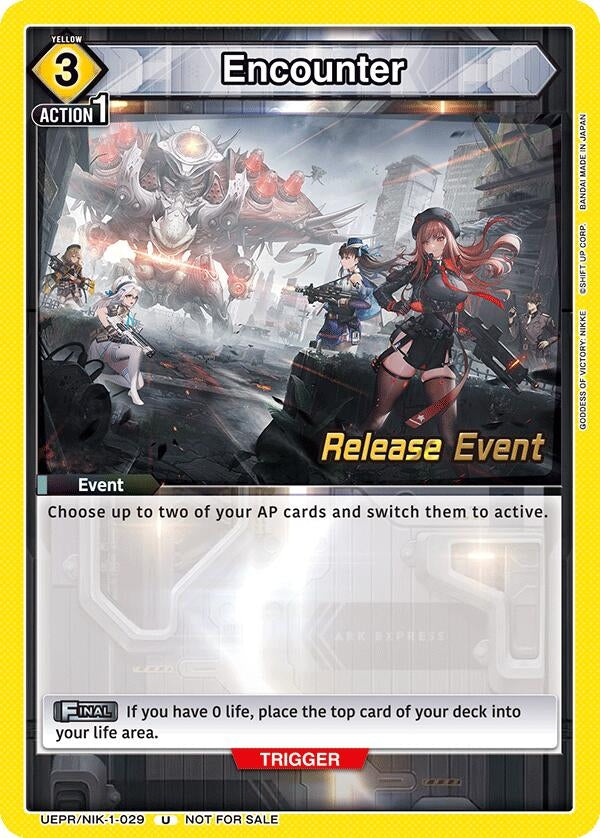 Image for Encounter (029) (UEPR/NIK-1-029) (UE14BT: GODDESS OF VICTORY: NIKKE Release Event Cards) (UE14BT_RE) - Union Arena