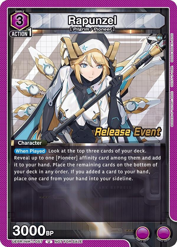 Image for Rapunzel (057) (UEPR/NIK-1-057) (UE14BT: GODDESS OF VICTORY: NIKKE Release Event Cards) (UE14BT_RE) - Union Arena