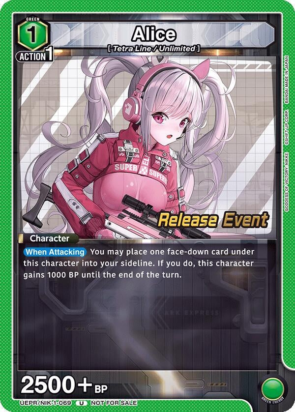 Image for Alice (069) (UEPR/NIK-1-069) (UE14BT: GODDESS OF VICTORY: NIKKE Release Event Cards) (UE14BT_RE) - Union Arena