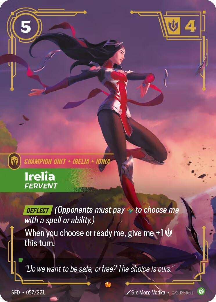 Irelia - Fervent (057/221) (Spiritforged) - PokeBox USA