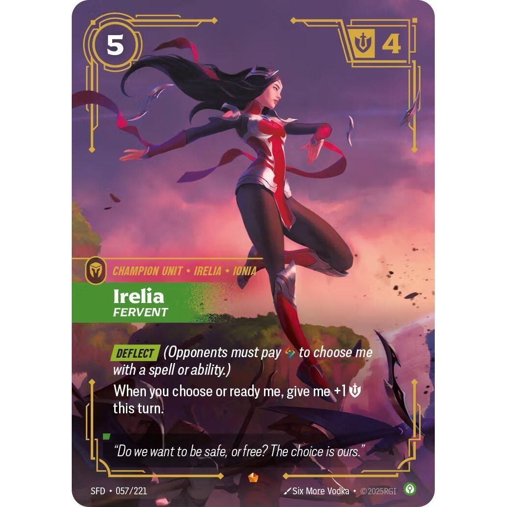 Irelia - Fervent (057/221) (Spiritforged) - PokeBox USA