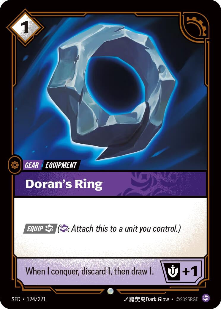 Image for Doran's Ring (124/221) (Spiritforged) (SFD) - Riftbound: League of Legends Trading Card Game