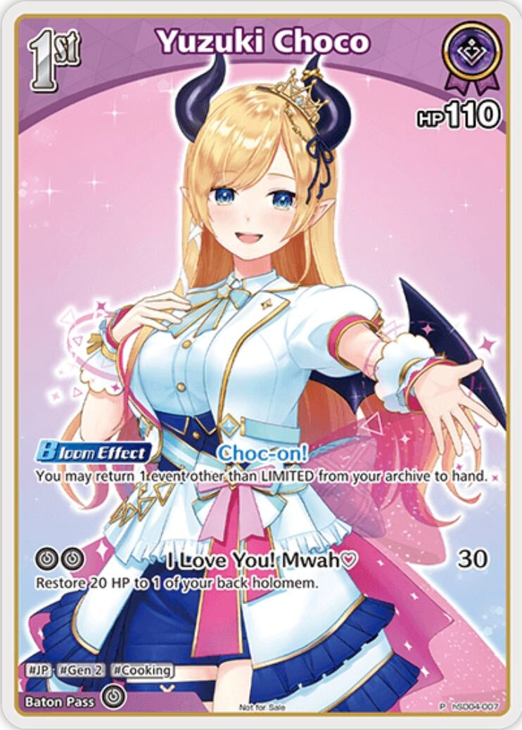 Image for Yuzuki Choco (P) (hSD04-007) (hSD04-007) (hololive OFFICIAL CARD GAME Promos) (hOCGP) - Hololive