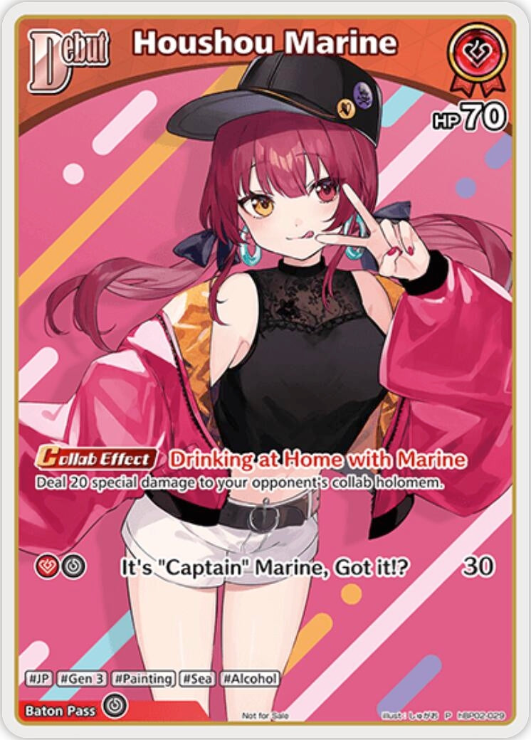 Image for Houshou Marine (P) (hBP02-029) (hBP02-029) (hololive OFFICIAL CARD GAME Promos) (hOCGP) - Hololive