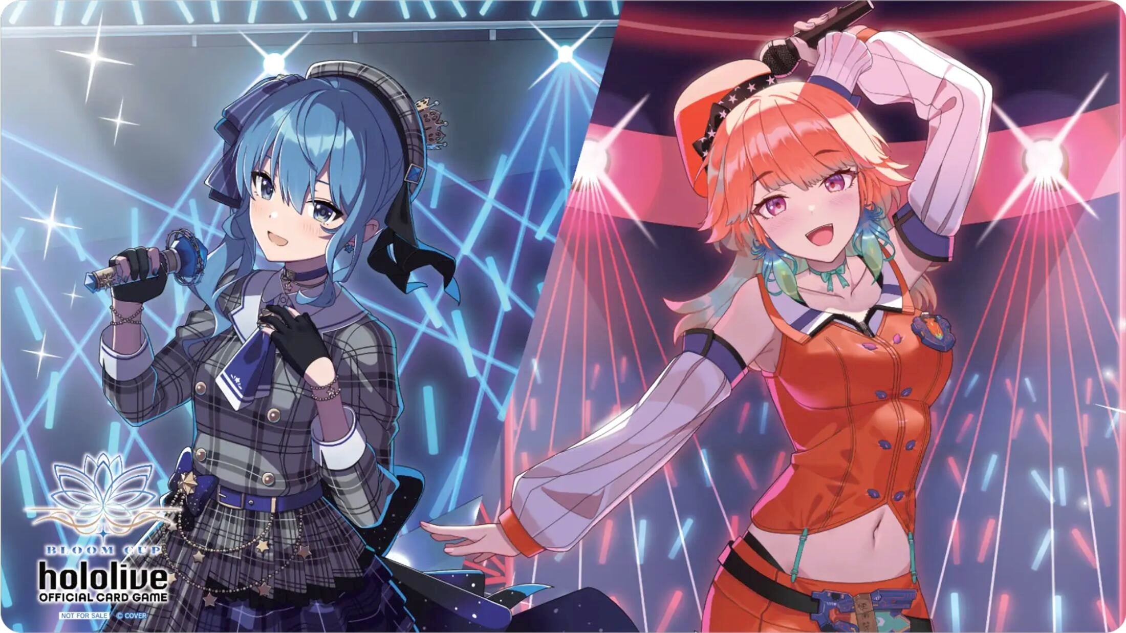 Image for Bushiroad Rubber Mat Hololive Bloom Cup Champion Playmat (Suisei and Kiara) - Playmats