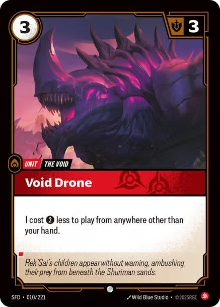 Image for Void Drone (010/221) (Spiritforged) (SFD) - Riftbound: League of Legends Trading Card Game