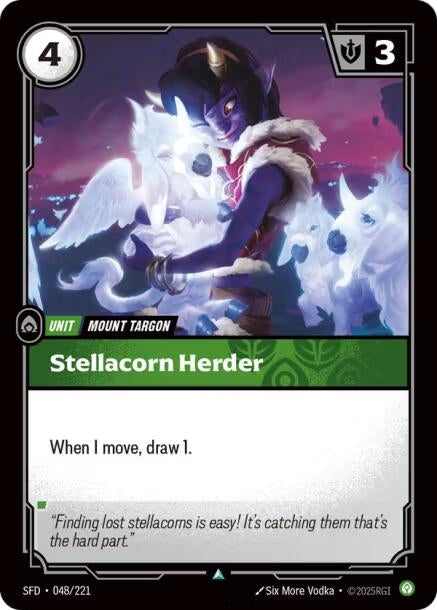 Image for Stellacorn Herder (048/221) (Spiritforged) (SFD) - Riftbound: League of Legends Trading Card Game