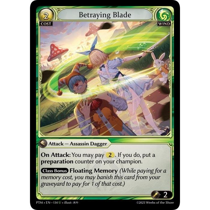 Image for Betraying Blade (134) (Phantom Monarchs) - Grand Archive TCG